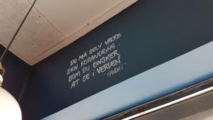 You must be the change you wish to see in the world.

Mahatma Gandhi. at Dhaba in Vordingborg