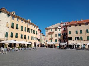 The view at Gelateria Carlin in Finale Ligure