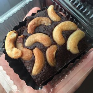 vegan cashew brownie  at Pun Pun Organic Vegetarian Restaurant - Wat Suan Dok in Chiang Mai