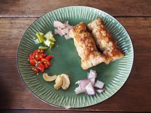 Nam hed song krueng at Pun Pun Organic Vegetarian Restaurant - Wat Suan Dok in Chiang Mai