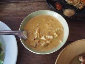 Massamun curry at Pun Pun Organic Vegetarian Restaurant - Wat Suan Dok in Chiang Mai
