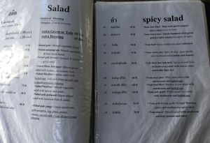 Menu page 2 at Pun Pun Organic Vegetarian Restaurant - Wat Suan Dok in Chiang Mai