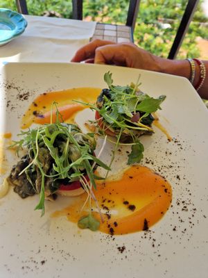 Vegetable pie escarole at Villa Maria in Ravello