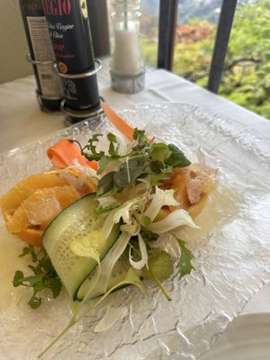 citrus salad  at Villa Maria in Ravello