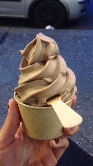 Vegan ice cream  at Attila Hildmann Organic Snackbar II in Berlin