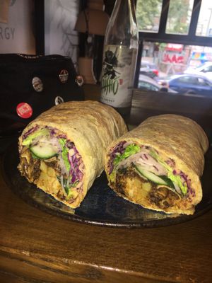 vegan Dürüm at Attila Hildmann Organic Snackbar II in Berlin