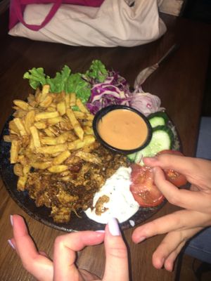 vegan Dönerteller at Attila Hildmann Organic Snackbar II in Berlin