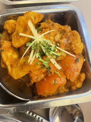 Aloo with cauliflower and potatoes   at Mahek in Mahe