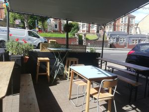 Garden at Eat Your Greens in Bristol