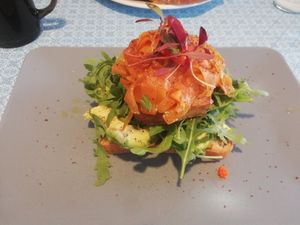 Carrot lox at Eat Your Greens in Bristol