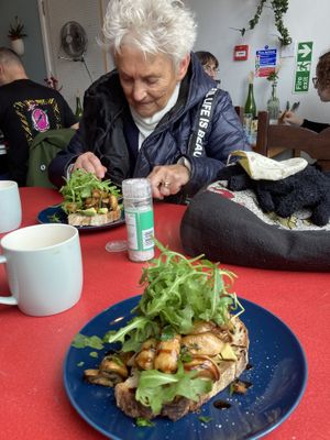 That was one meal but we shared and it was just right! at Eat Your Greens in Bristol