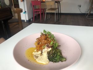 Smoked carrot box-tasting menu  at Eat Your Greens in Bristol