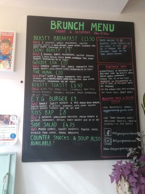 Menu Sep 22 at Eat Your Greens in Bristol