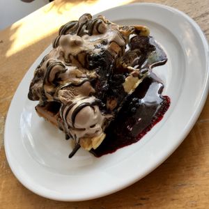 Waffle time ;) at Eat Your Greens in Bristol