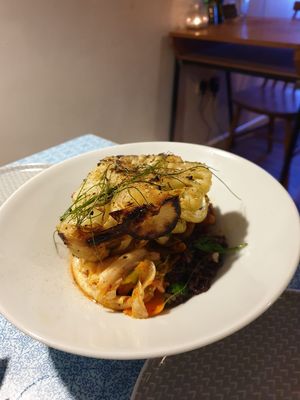 Roasted cauliflower  at Eat Your Greens in Bristol