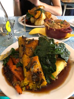 The sunday roast  at Eat Your Greens in Bristol