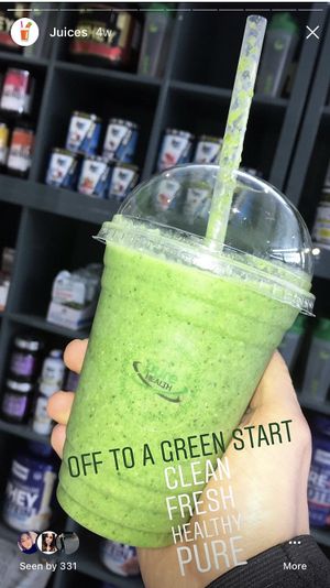 Broccolini juice  at Pure Health in Southport