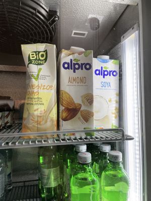 Plant milks  at Cogito Coffee Shop in Dubrovnik