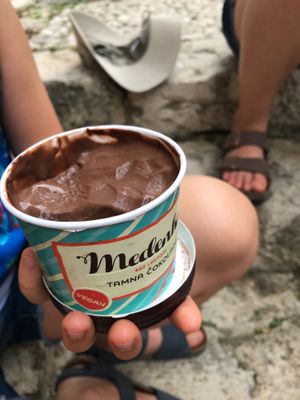 Chocolate negro at Cogito Coffee Shop in Dubrovnik