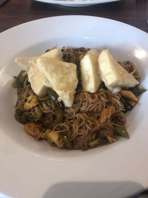 Tofu noodle stirfry  at The Rufford Arms in Ormskirk