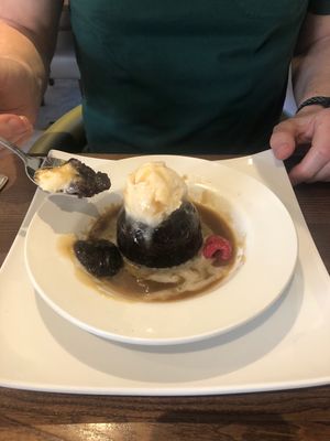 Sticky toffee pudding   at The Rufford Arms in Ormskirk