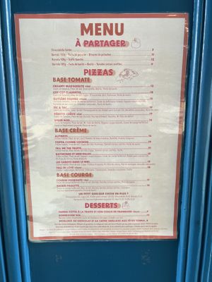 Menu   at Hape  in Lyon