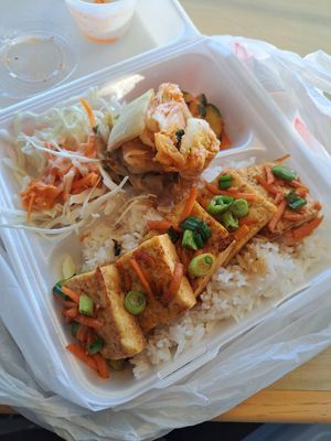 Tofu rice bowl at The Rice Bar in The Colony