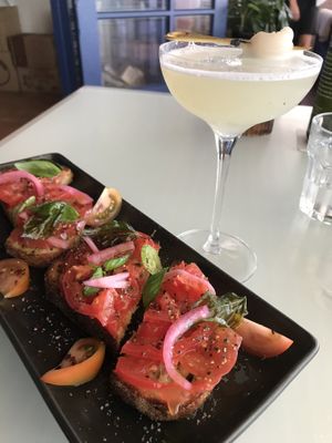 Bruschetta  at No Bones in Byron Bay