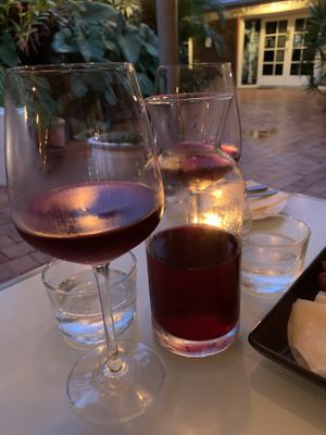 Delicious vegan wine at No Bones in Byron Bay