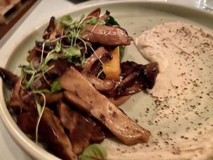 Exquisite mushrooms  at No Bones in Byron Bay