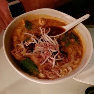 'Seafood ' Laksa at No Bones in Byron Bay