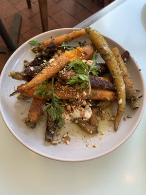 Heirloom carrots  #Veganuary at No Bones in Byron Bay