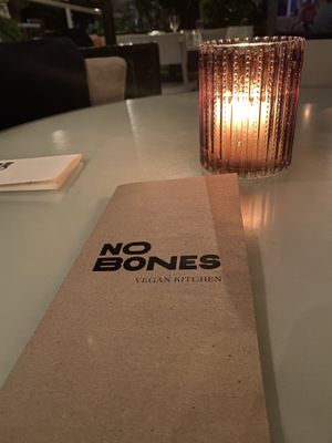 Outdoor seating is the best 🕯   at No Bones in Byron Bay