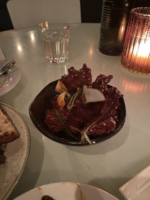 Korean vegan chicken   at No Bones in Byron Bay