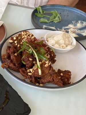 Vegan crispy chicken.   at No Bones in Byron Bay