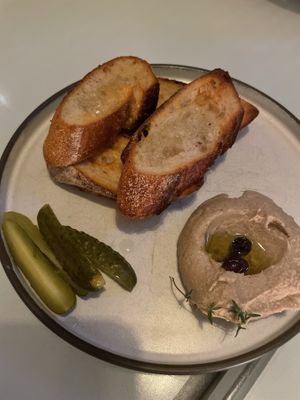 Mushroom paté   at No Bones in Byron Bay