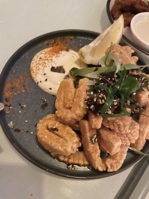 Vegan Calamari   at No Bones in Byron Bay