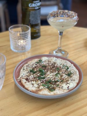 Can’t go wrong with flat bread!  at No Bones in Byron Bay