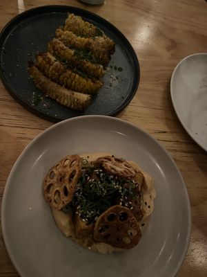 Corn ribs and glazed tofu   at No Bones in Byron Bay