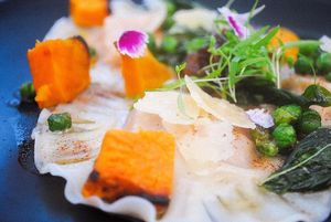 Pumpkin and Feta Ravioli  at No Bones in Byron Bay