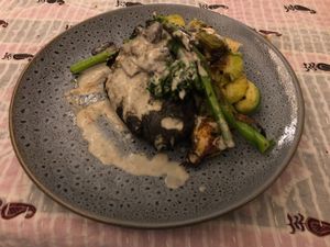 Vegan Seitan Steak at No Bones in Byron Bay