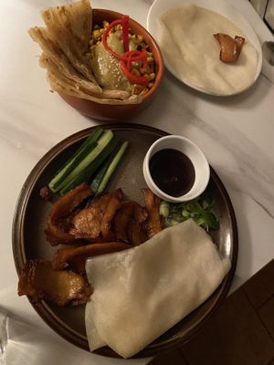 Duk pancakes at No Bones in Byron Bay