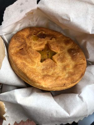 Pumpkin and tofu pie at Johnny Baker in Castlemaine