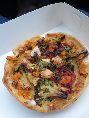 Vegan gluten free tart at Johnny Baker in Castlemaine