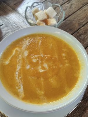 Pumpkin soup at Warung Sripadi in Tampaksiring