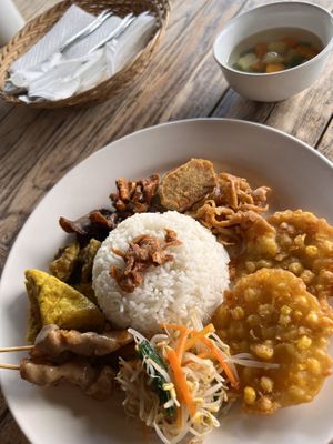 Nasi Campur  at Warung Sripadi in Tampaksiring