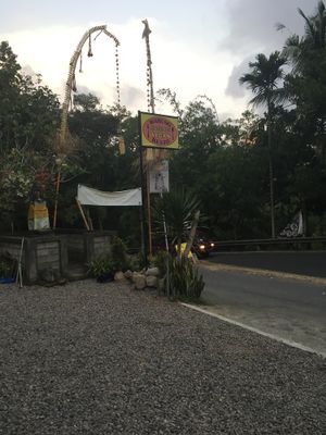 infront at Warung Sripadi in Tampaksiring