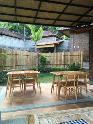terrace at Warung Sripadi in Tampaksiring