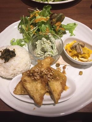 Plate lunch at Cafe Bask in Tokyo