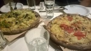 Vegan pizza  at Mystic Pizza - Exarchia in Athens